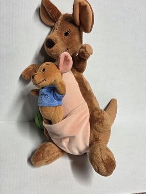 Disney Store PLUSH KANGA 16" ROO 7” Winnie the Pooh Plush Pre-owned